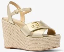 Hannah Metallic Nylon Blend Wedge Sandal - Image 3