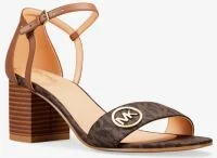 Hannah Signature Logo Block Heel Sandal - Image 2