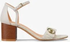 Hannah Signature Logo Block Heel Sandal - Image 9