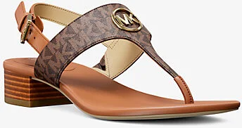 Hannah Signature Logo T-Strap Sandal