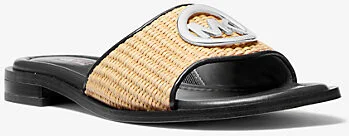 Hannah Straw Slide Sandal