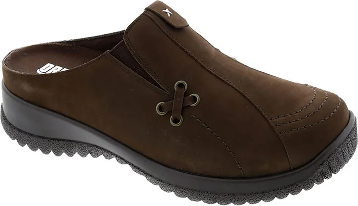 Hannah Womens Leather Slip On Mules