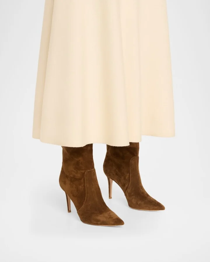 Hansen Suede Pointed-Toe Knee Boots - Image 2