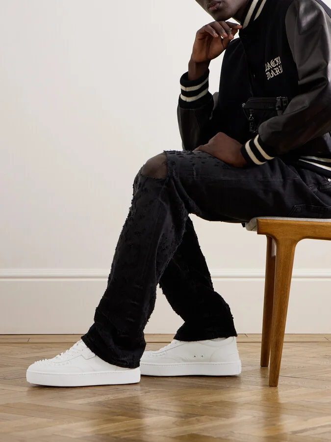 Happyrui Spiked Leather Sneakers - Image 2