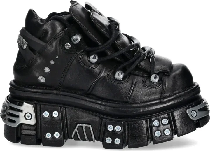 Hardware-Detail Platform Sneakers