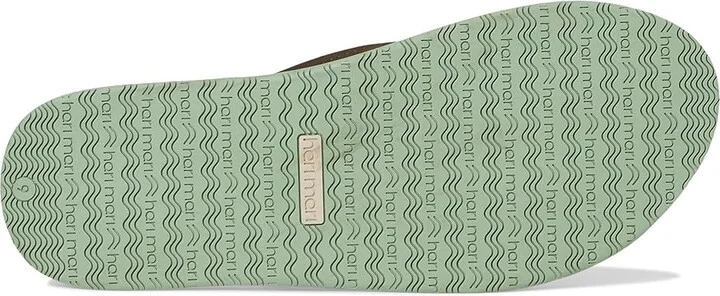 hari mari Fields Women's Sandals Mocha/Mint : 9 M, Leather - Image 3