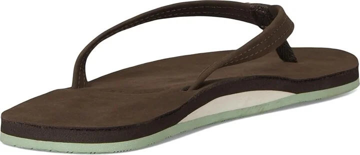 hari mari Fields Women's Sandals Mocha/Mint : 9 M, Leather - Image 4