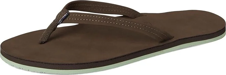 hari mari Fields Women's Sandals Mocha/Mint : 9 M, Leather - Image 5