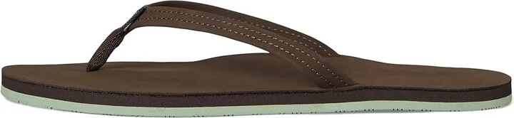 hari mari Fields Women's Sandals Mocha/Mint : 9 M, Leather - Image 6