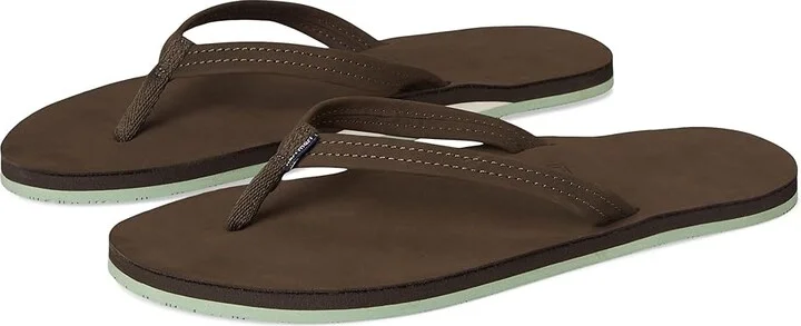 hari mari Fields Women's Sandals Mocha/Mint : 9 M, Leather
