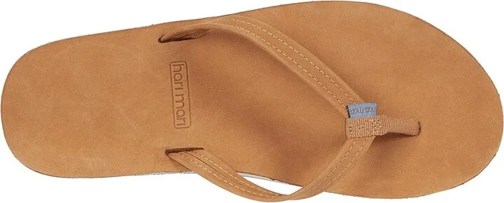 hari mari Fields Women's Sandals Tan/Dusty Blue : 6 M, Suede - Image 3