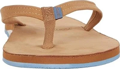 hari mari Fields Women's Sandals Tan/Dusty Blue : 6 M, Suede - Image 6
