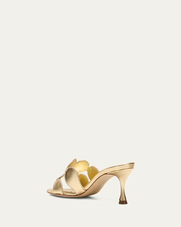 Haribalmu Metallic Stiletto Slide Sandals - Image 4