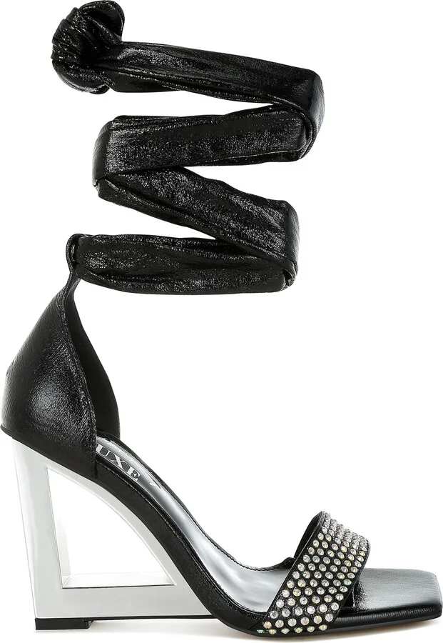 Harisha Frame Wedge Ankle Tie Sandal - Image 4