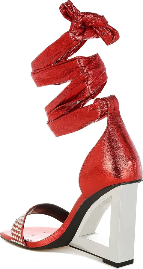Harisha Frame Wedge Ankle Tie Sandal - Image 8