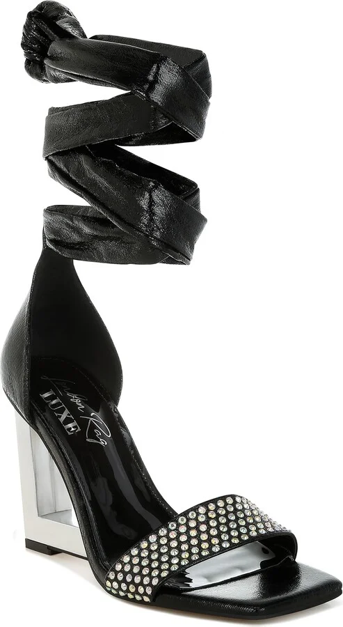 Harisha Frame Wedge Ankle Tie Sandal