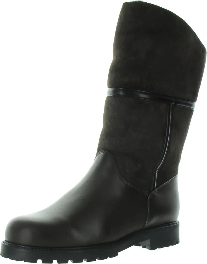 Harlan Womens Faux Fur Lined Fur Mid-Calf Boots