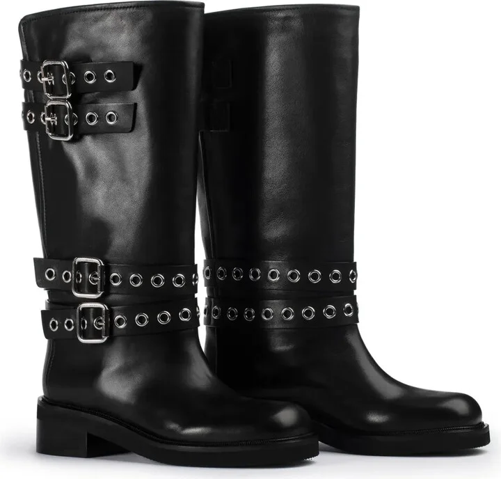 Harley buckled leather boots - Image 2