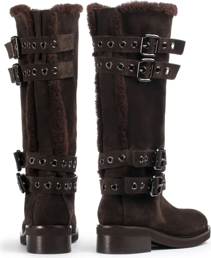 Harley buckled suede boots - Image 3
