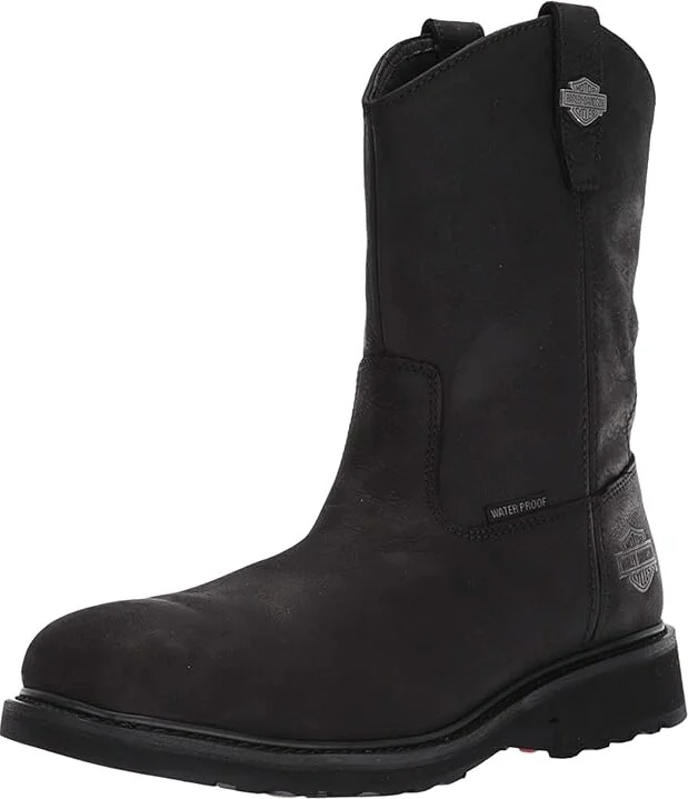 Harley-Davidson Altman Composite Toe Men's Pull-on Boots Black : 7 D - Medium, Leather - Image 2