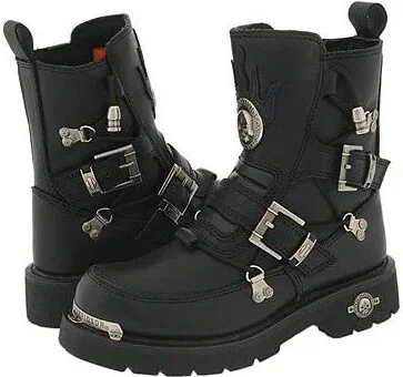 Harley-Davidson Distortion Men's Boots Black : 9 D - Medium, Leather