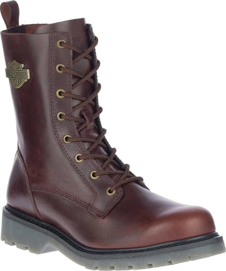 HARLEY-DAVIDSON FOOTWEAR Men's ASHERTON 8" LACE Motorcycle Boot