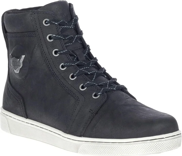 HARLEY-DAVIDSON FOOTWEAR Men's Bateman 5" Metal Leather Motorcycle Casual Sneaker Boot