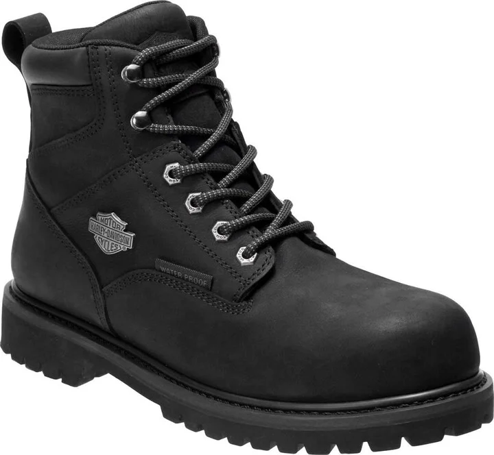 HARLEY-DAVIDSON FOOTWEAR Men's Gavern Composite Toe Waterproof Leather Motorcycle Work Boot