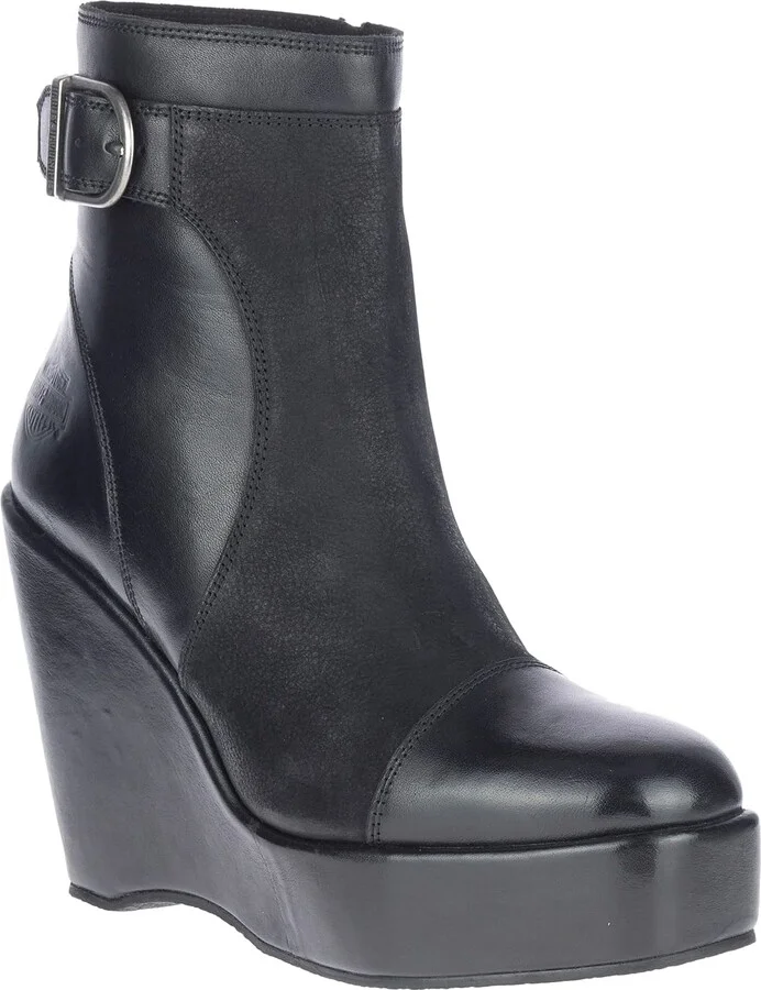 HARLEY-DAVIDSON FOOTWEAR Women's Celina 5" Wedge Fashion Boot