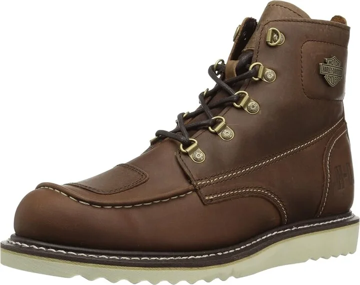 Harley-Davidson Hagerman Men's Lace-up Boots Brown : 9 D - Medium, Leather - Image 2