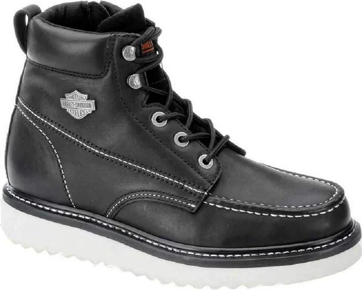 Harley-Davidson Men's Beau Leather Motorcycle Casual Wedge Boot
