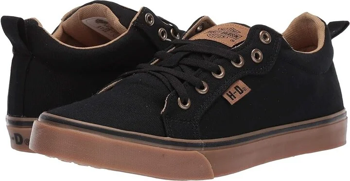 Harley-Davidson Torland Women's Lace up casual Shoes Black : 5.5 B - Medium, Canvas