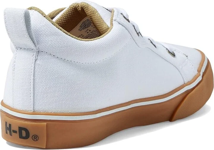 Harley-Davidson Torland Women's Lace up casual Shoes White : 5.5 B - Medium, Canvas - Image 5