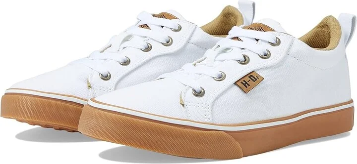 Harley-Davidson Torland Women's Lace up casual Shoes White : 5.5 B - Medium, Canvas