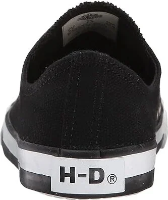 Harley-Davidson Zia Women's Lace up casual Shoes Black : 6 B - Medium, Canvas - Image 5