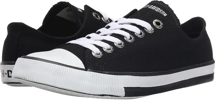 Harley-Davidson Zia Women's Lace up casual Shoes Black : 6 B - Medium, Canvas