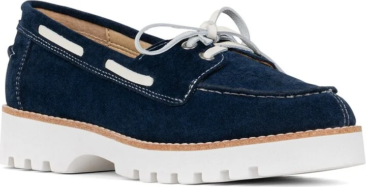 Harlie02 Suede Lug Bottom Boat Shoe