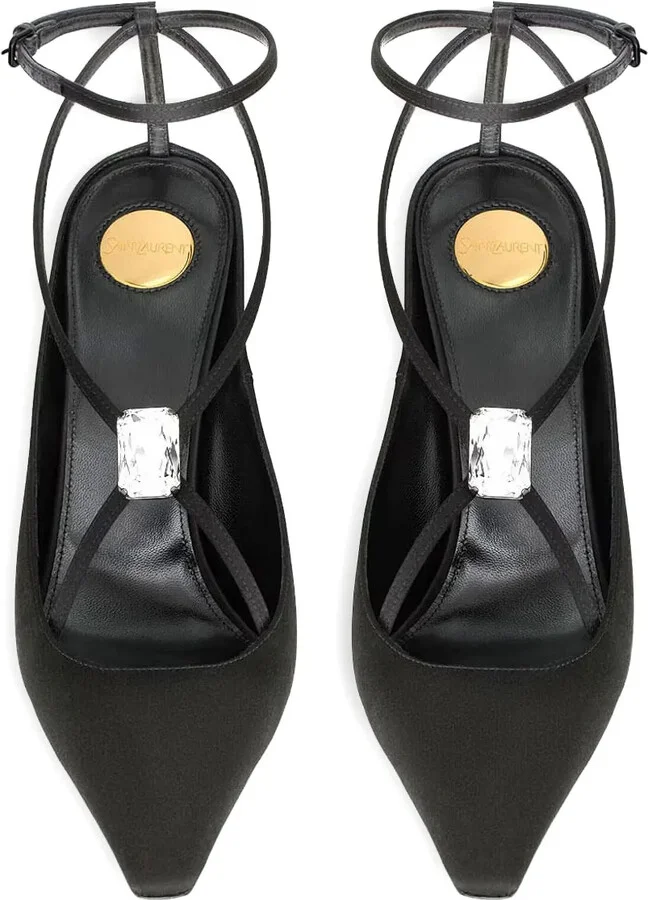 Harlow crystal-embellished slingback pumps - Image 2