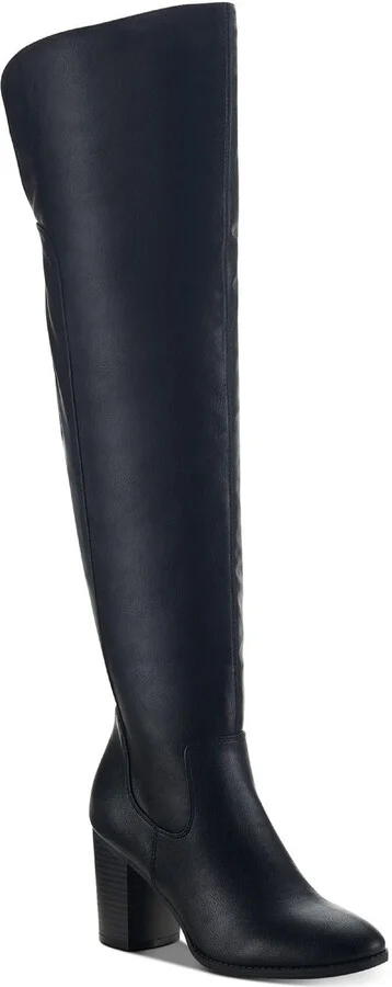 Harloww Womens Faux Suede Tall Over-The-Knee Boots