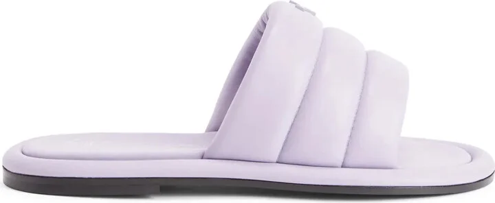 Harmande quilted flat slides