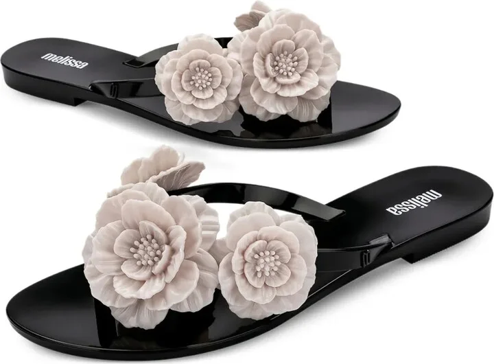 Harmonic Springtime floral-embellished flip flops - Image 3