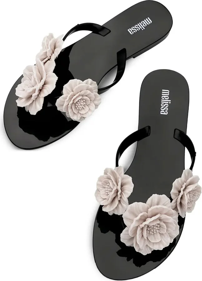 Harmonic Springtime floral-embellished flip flops - Image 4