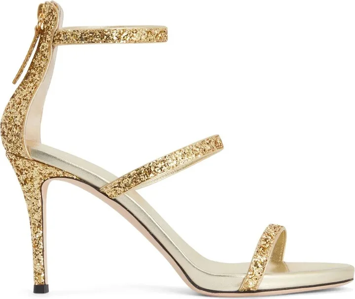Harmony 90mm glitter sandals