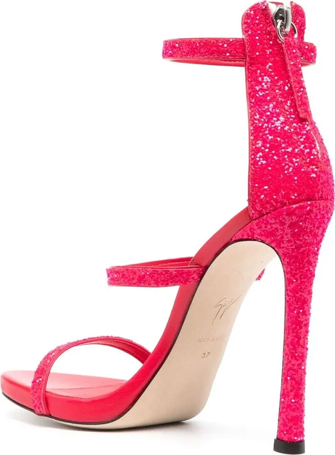 Harmony glitter-detail heeled sandals - Image 3