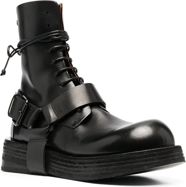 Harness Leather Lace-Up Boots - Image 2