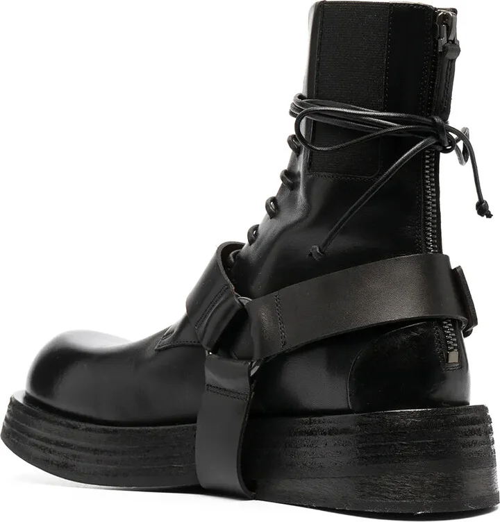 Harness Leather Lace-Up Boots - Image 3
