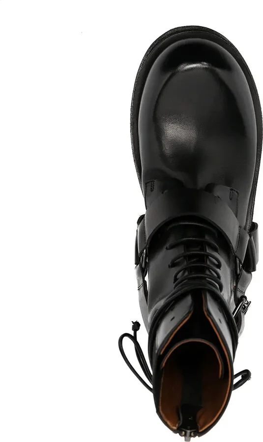 Harness Leather Lace-Up Boots - Image 4
