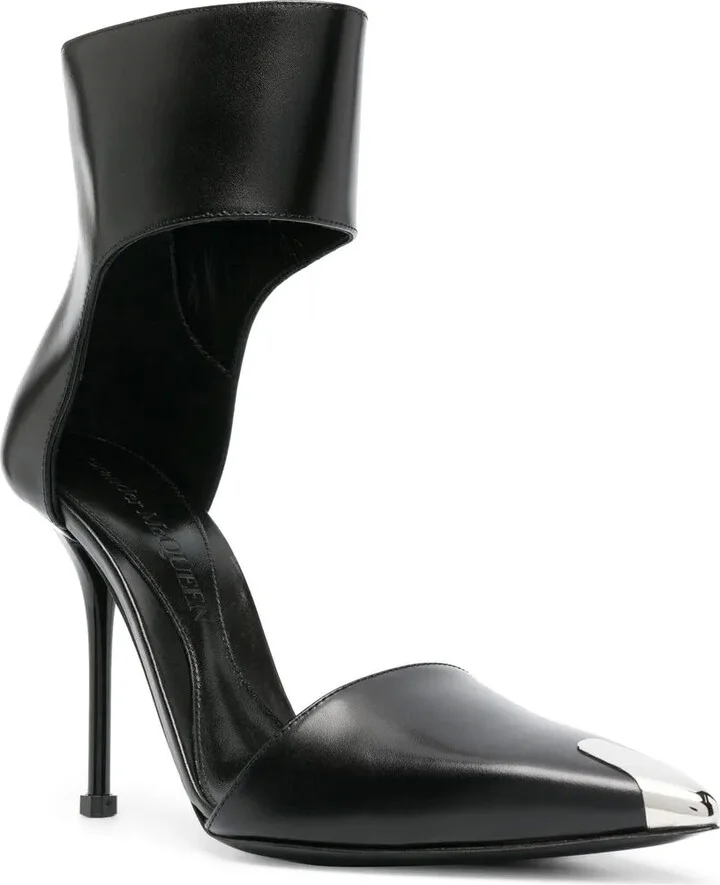 Harness Punk 105mm leather pumps - Image 2