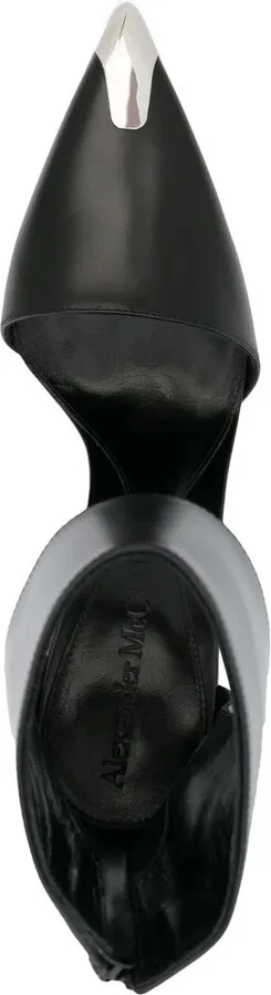 Harness Punk 105mm leather pumps - Image 4