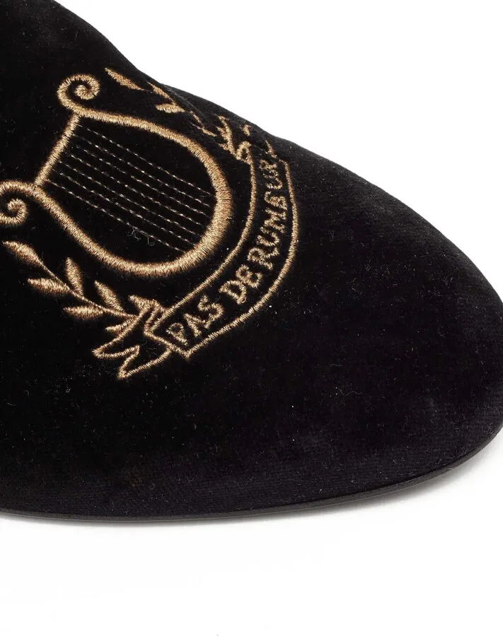 Harp-Embroidered Mules - Image 5